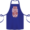 Ballerina Shoes Ballet Dancing Cotton Apron 100% Organic Royal Blue