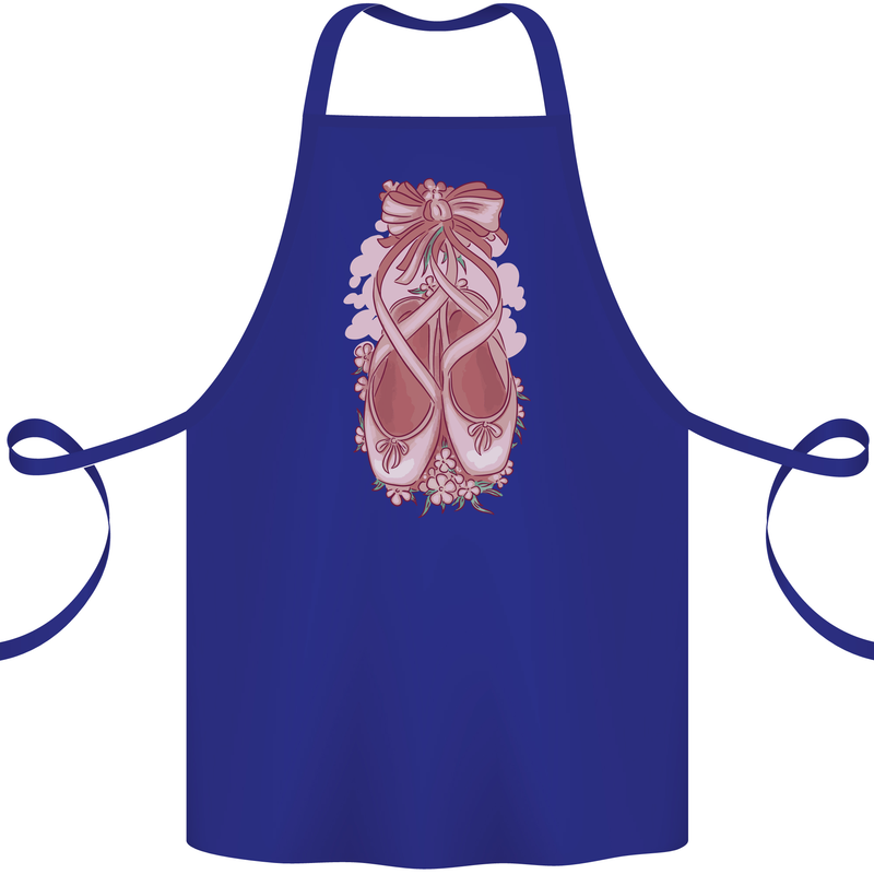 Ballerina Shoes Ballet Dancing Cotton Apron 100% Organic Royal Blue