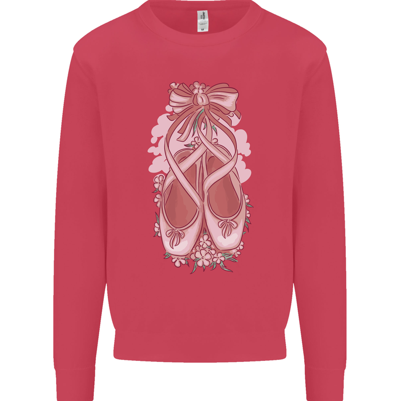 Ballerina Shoes Ballet Dancing Kids Sweatshirt Jumper Heliconia