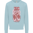 Ballerina Shoes Ballet Dancing Kids Sweatshirt Jumper Light Blue