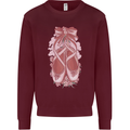 Ballerina Shoes Ballet Dancing Kids Sweatshirt Jumper Maroon