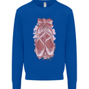 Ballerina Shoes Ballet Dancing Kids Sweatshirt Jumper Royal Blue