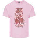 Ballerina Shoes Ballet Dancing Kids T-Shirt Childrens Light Pink