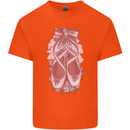 Ballerina Shoes Ballet Dancing Kids T-Shirt Childrens Orange