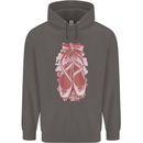 Ballerina Shoes Ballet Dancing Mens 80% Cotton Hoodie Charcoal
