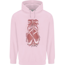Ballerina Shoes Ballet Dancing Mens 80% Cotton Hoodie Light Pink