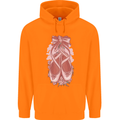 Ballerina Shoes Ballet Dancing Mens 80% Cotton Hoodie Orange