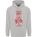 Ballerina Shoes Ballet Dancing Mens 80% Cotton Hoodie Sports Grey