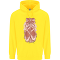 Ballerina Shoes Ballet Dancing Mens 80% Cotton Hoodie Yellow