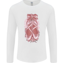 Ballerina Shoes Ballet Dancing Mens Long Sleeve T-Shirt White