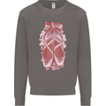 Ballerina Shoes Ballet Dancing Mens Sweatshirt Jumper Charcoal
