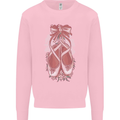 Ballerina Shoes Ballet Dancing Mens Sweatshirt Jumper Light Pink