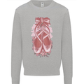 Ballerina Shoes Ballet Dancing Mens Sweatshirt Jumper Sports Grey