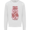 Ballerina Shoes Ballet Dancing Mens Sweatshirt Jumper White