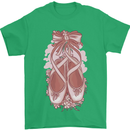 Ballerina Shoes Ballet Dancing Mens T-Shirt 100% Cotton Irish Green