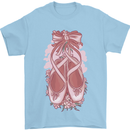 Ballerina Shoes Ballet Dancing Mens T-Shirt 100% Cotton Light Blue