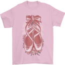 Ballerina Shoes Ballet Dancing Mens T-Shirt 100% Cotton Light Pink