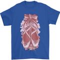 Ballerina Shoes Ballet Dancing Mens T-Shirt 100% Cotton Royal Blue
