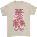 Ballerina Shoes Ballet Dancing Mens T-Shirt 100% Cotton Sand