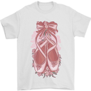 Ballerina Shoes Ballet Dancing Mens T-Shirt 100% Cotton White