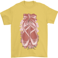 Ballerina Shoes Ballet Dancing Mens T-Shirt 100% Cotton Yellow