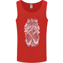 Ballerina Shoes Ballet Dancing Mens Vest Tank Top Red