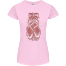 Ballerina Shoes Ballet Dancing Womens Petite Cut T-Shirt Light Pink