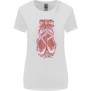Ballerina Shoes Ballet Dancing Womens Wider Cut T-Shirt White
