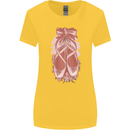 Ballerina Shoes Ballet Dancing Womens Wider Cut T-Shirt Yellow