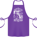 Balls & Beard Biker Motorcycle Motorbike Cotton Apron 100% Organic Purple