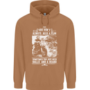 Balls & Beard Biker Motorcycle Motorbike Mens 80% Cotton Hoodie Caramel Latte