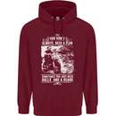 Balls & Beard Biker Motorcycle Motorbike Mens 80% Cotton Hoodie Maroon