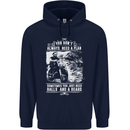 Balls & Beard Biker Motorcycle Motorbike Mens 80% Cotton Hoodie Navy Blue