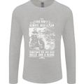 Balls & Beard Biker Motorcycle Motorbike Mens Long Sleeve T-Shirt Sports Grey