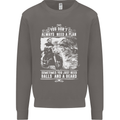 Balls & Beard Biker Motorcycle Motorbike Mens Sweatshirt Jumper Charcoal