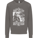Balls & Beard Biker Motorcycle Motorbike Mens Sweatshirt Jumper Charcoal