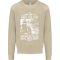 Balls & Beard Biker Motorcycle Motorbike Mens Sweatshirt Jumper Sand