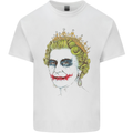 Banksy The Queen Posing as the Joker Mens Cotton T-Shirt Tee Top White