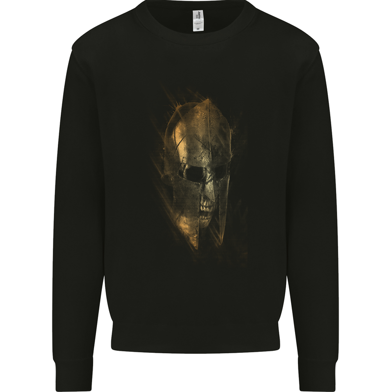Barbarian Skull Gym Training Top Spartan Kids Sweatshirt Jumper Black