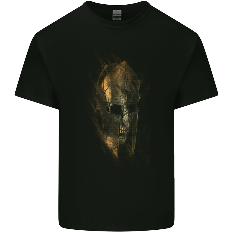 Barbarian Skull Gym Training Top Spartan Kids T-Shirt Childrens Black
