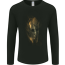 Barbarian Skull Gym Training Top Spartan Mens Long Sleeve T-Shirt Black