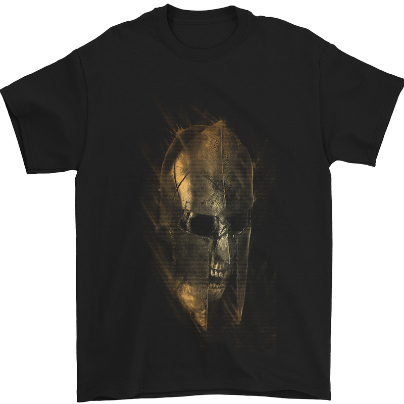 Barbarian Skull Gym Training Top Spartan Mens T-Shirt Cotton Gildan Black