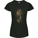 Barbarian Skull Gym Training Top Spartan Womens Petite Cut T-Shirt Black