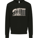 Barcode Evolution Anti-Capitalist Anarchy Kids Sweatshirt Jumper Black
