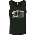 Barcode Evolution Anti-Capitalist Anarchy Mens Vest Tank Top Black