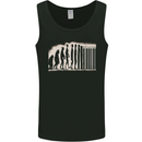 Barcode Evolution Anti-Capitalist Anarchy Mens Vest Tank Top Black