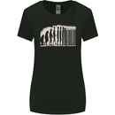 Barcode Evolution Anti-Capitalist Anarchy Womens Wider Cut T-Shirt Black