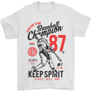Baseball Champion Player Mens T-Shirt Cotton Gildan White