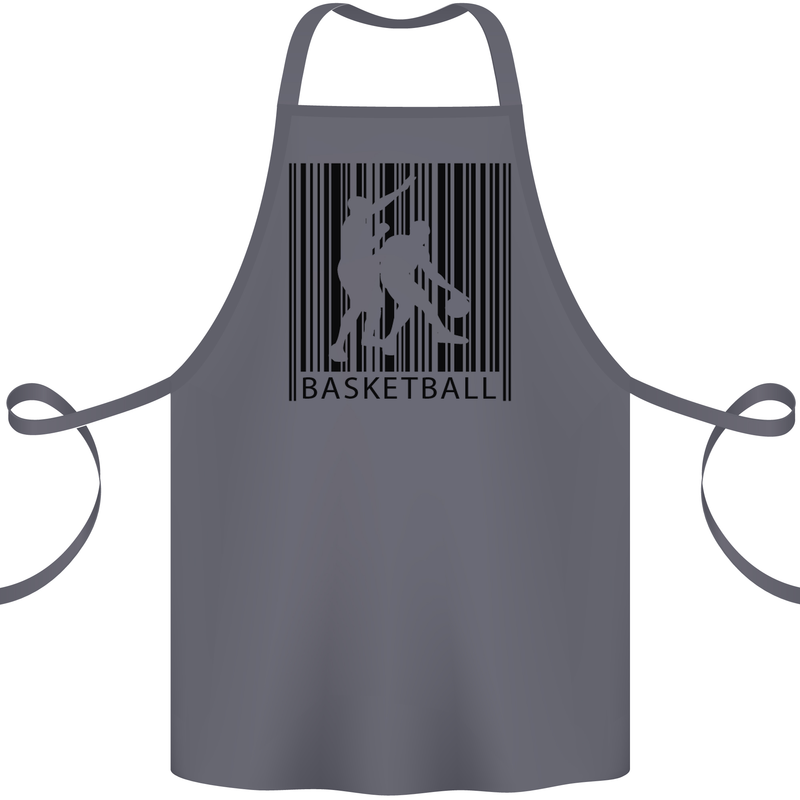 Basketball Barcode Player Cotton Apron 100% Organic Steel