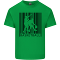 Basketball Barcode Player Kids T-Shirt Childrens Irish Green